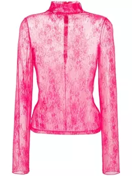 PINKO кружевной топ Traminer, розовый