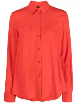 PINKO long-sleeved button-up shirt, оранжевый