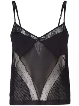 PINKO лоскутное нижнее белье топ, черный