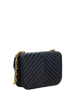 PINKO Love Bell Классическая женская сумка через плечо из телячьей кожи, черный