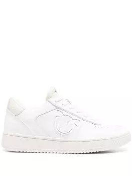PINKO love-logo sneakers, белый