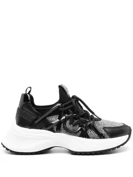 PINKO массивные кроссовки с декором Love Birds, черный