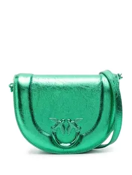 PINKO мини-сумка через плечо Click Round Love, зеленый
