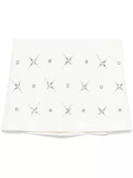 PINKO мини-юбка с кристаллами, белый