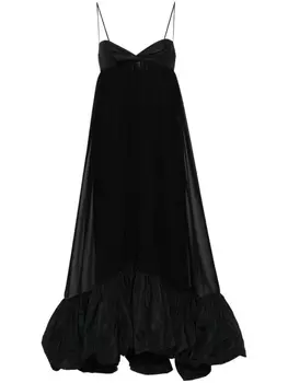 PINKO многослойное длинное платье, черный