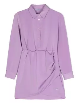 Pinko многослойное платье, фиолетовый