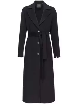 PINKO пальто Cornice с поясом, черный