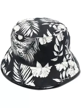 PINKO панама с цветочным принтом, черный