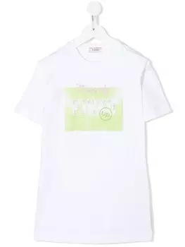 Pinko платье-футболка с логотипом, белый