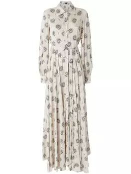 PINKO платье макси Rugolo, нейтральный цвет