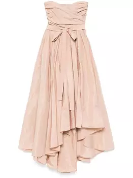 PINKO платье макси со складками, розовый