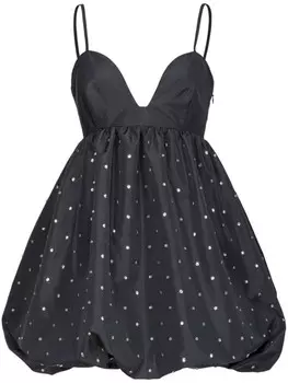 PINKO платье мини Belfort с кристаллами, черный
