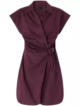 PINKO платье мини со сборками, красный