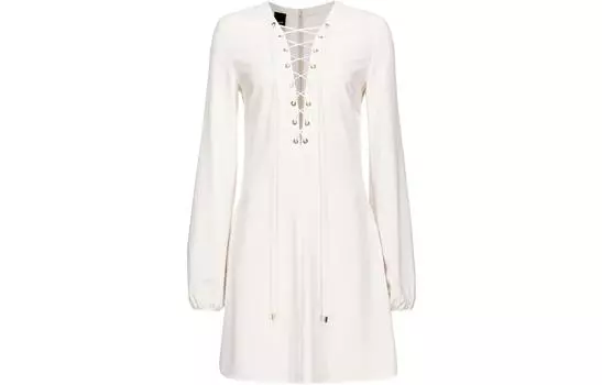 PINKO Платье с длинными рукавами женское белое