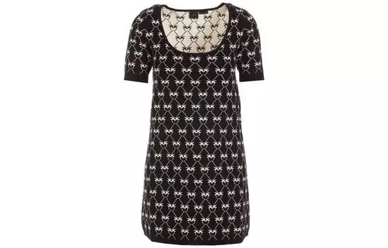 PINKO Платье с короткими рукавами, женское, черное