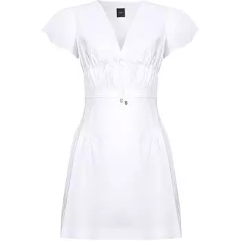 PINKO Платье с короткими рукавами женское белое