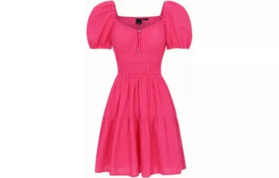 PINKO Платье с короткими рукавами женское розовые