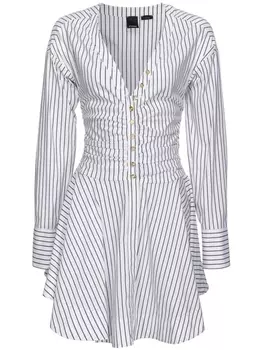 PINKO платье с V-образным вырезом, белый