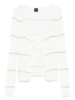 PINKO полосатый кардиган, белый
