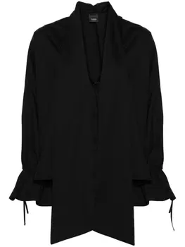 PINKO поплиновая блузка, черный