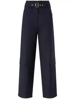 PINKO прямые брюки с поясом, синий