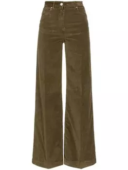 PINKO расклешенные вельветовые брюки, коричневый