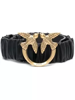 PINKO ремень Love Bird со сборками, черный