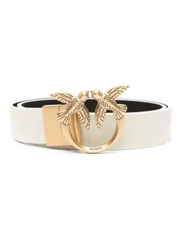 PINKO ремень с пряжкой Love Birds, нейтральный цвет