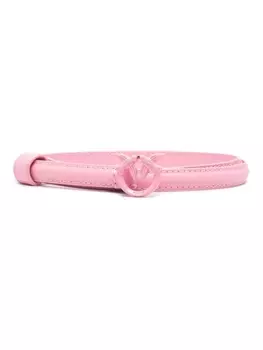 PINKO ремень с пряжкой Love Birds, розовый