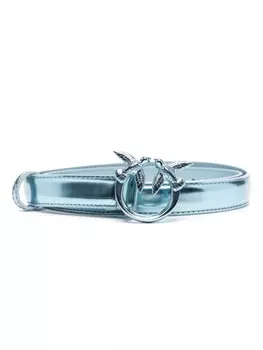 PINKO ремень с пряжкой Love Birds, синий