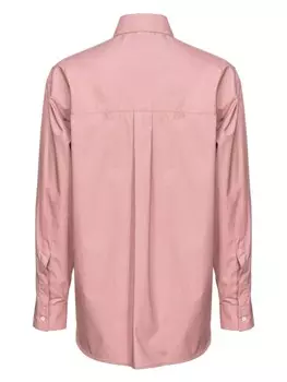 PINKO рубашка с вышитым логотипом, розовый
