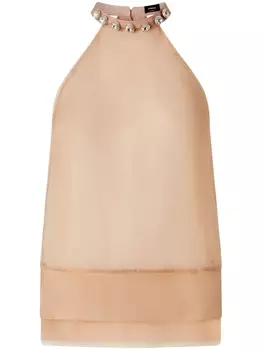 PINKO шелковая блузка, розовый