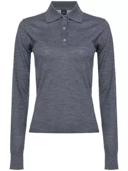 PINKO шерстяная рубашка поло Liquoroso, серый