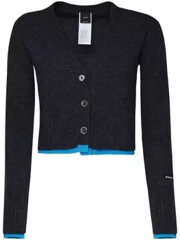 PINKO шерстяной укороченный кардиган, серый