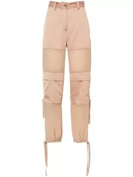 PINKO широкие брюки карго, коричневый