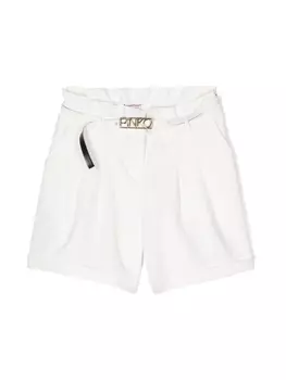Pinko шорты с логотипом, белый