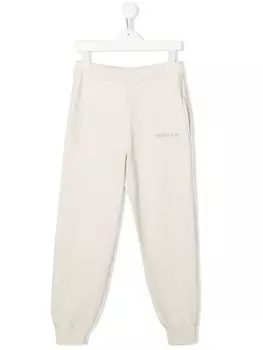 Pinko спортивные брюки с вышитым логотипом, нейтральный цвет