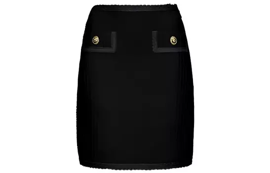 PINKO SS23 Повседневная короткая юбка женская черная