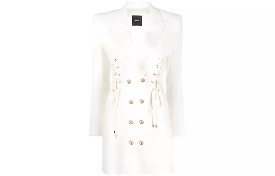 PINKO SS23 Женское платье с длинными рукавами, белое