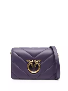 PINKO стеганая сумка через плечо Love, фиолетовый