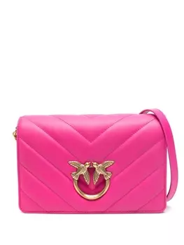 PINKO стеганая сумка на плечо Classic Love Click, розовый