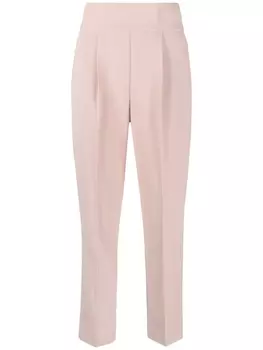 PINKO строгие брюки с завышенной талией, розовый