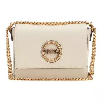 PINKO Сумка через плечо из синтетической кожи, женская, бежевого цвета