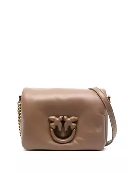 PINKO сумка на плечо Love Click Puff, нейтральный цвет