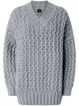 PINKO свитер из девон-рекса, серый