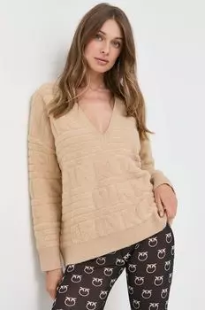 Пинко свитер Pinko, коричневый