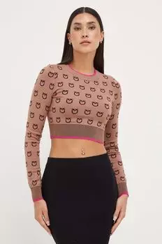 Пинко свитер Pinko, коричневый