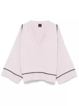 PINKO свитер с отделкой кантом, розовый