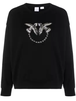 PINKO толстовка с кристаллами, черный