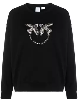PINKO толстовка с кристаллами, черный
